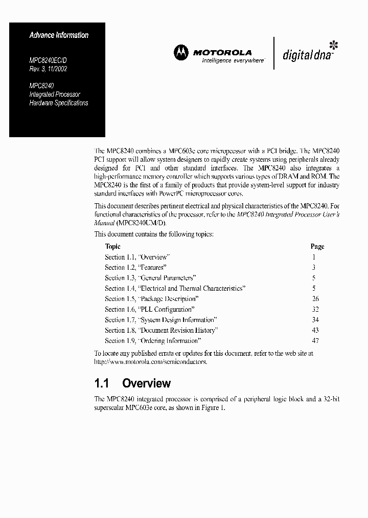 MPC8240ED_201045.PDF Datasheet