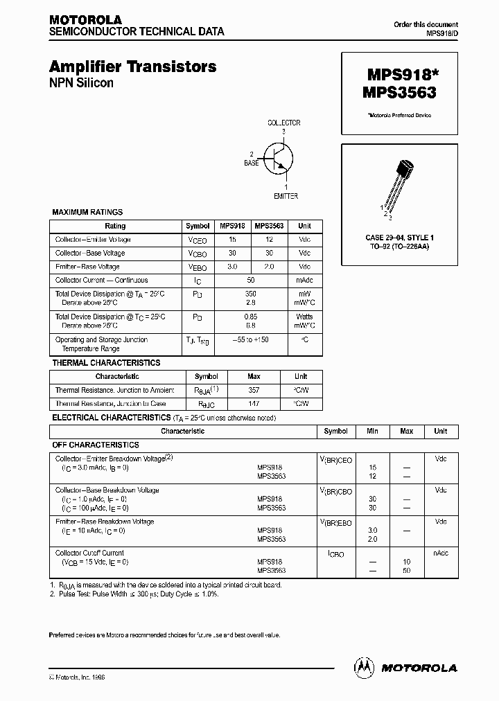 MPS918_309237.PDF Datasheet