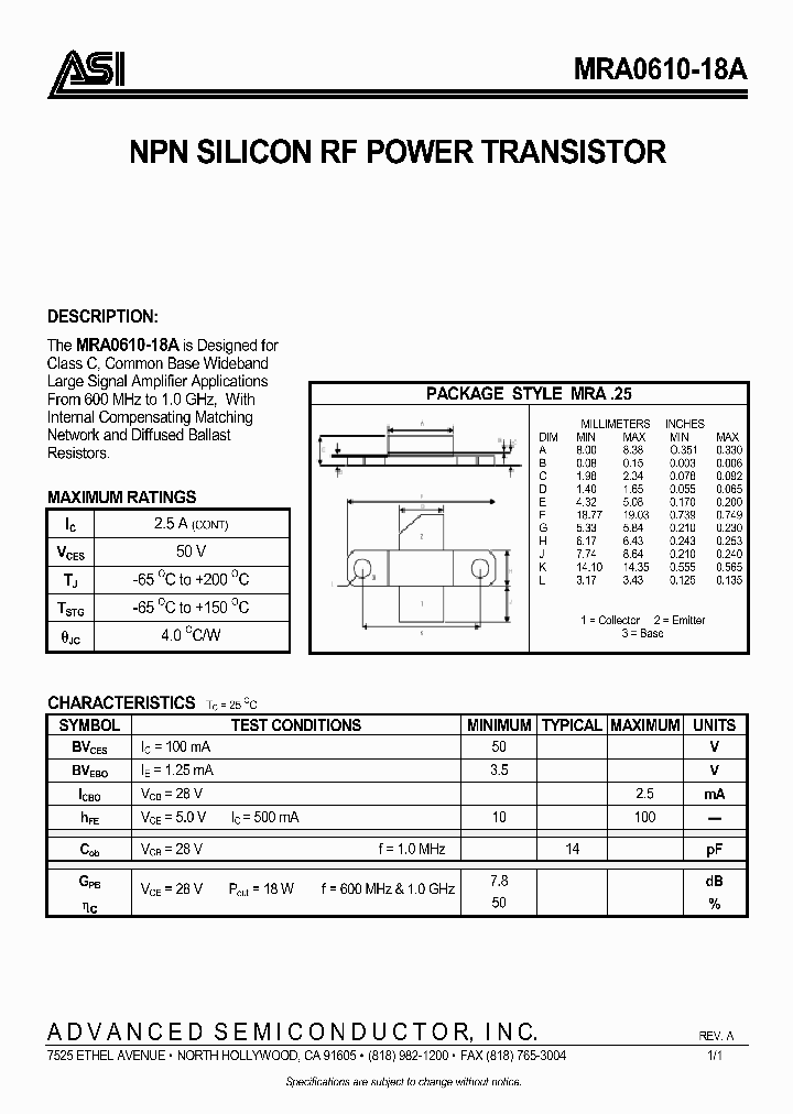MRA0610-18A_362710.PDF Datasheet