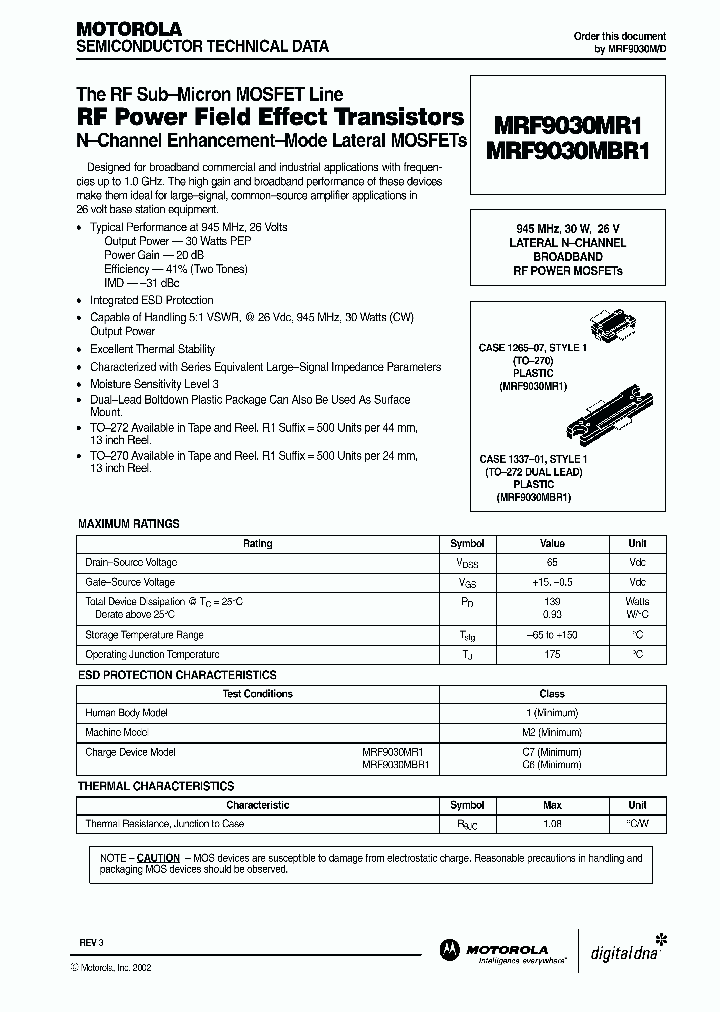 MRF9030MBR1_308816.PDF Datasheet