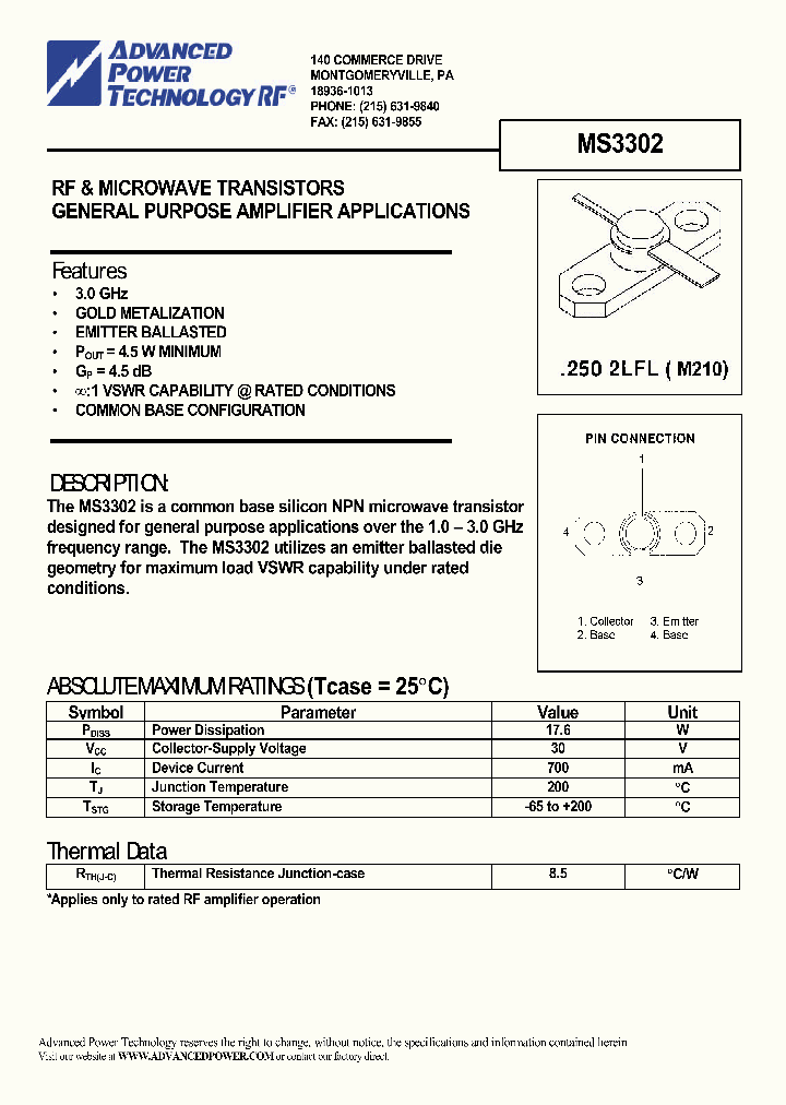 MS3302_330549.PDF Datasheet