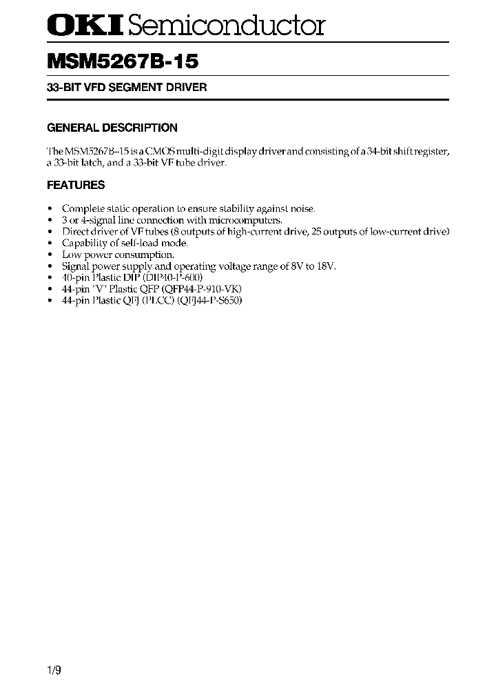 MSM5267B-15_307659.PDF Datasheet