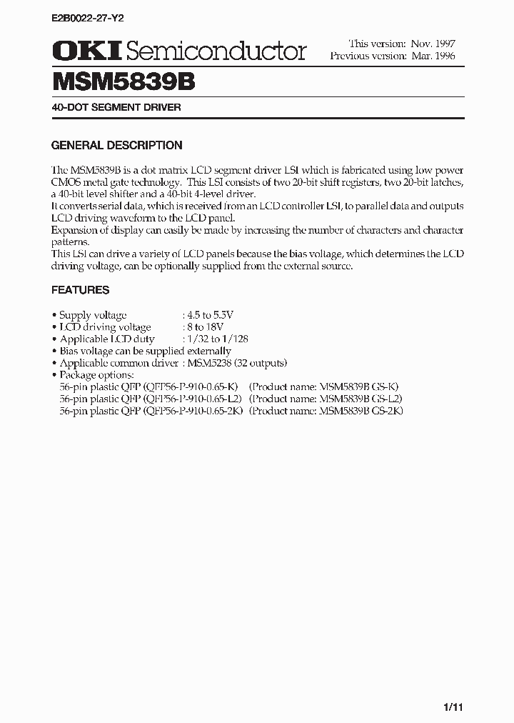 MSM5839B_308498.PDF Datasheet