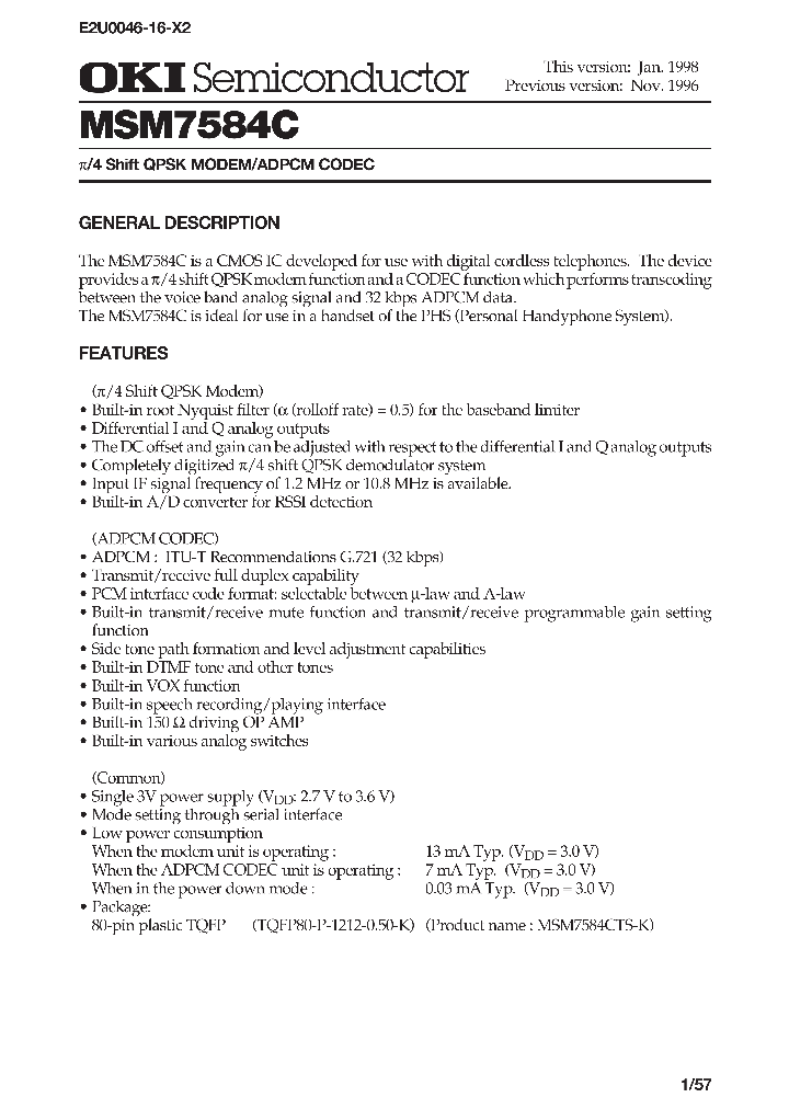MSM7584C_348761.PDF Datasheet