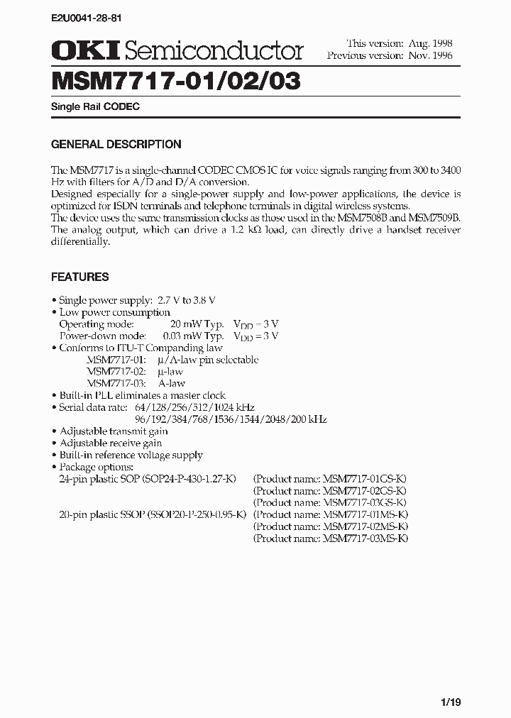 MSM7717-03_336210.PDF Datasheet