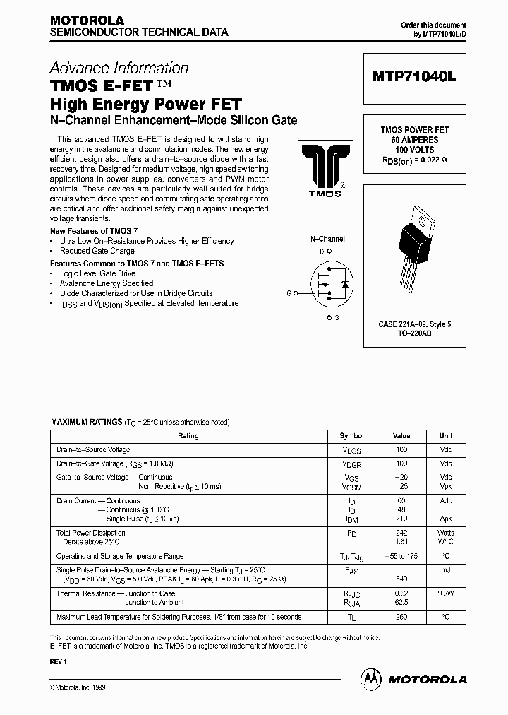 MTP71040LD_331576.PDF Datasheet