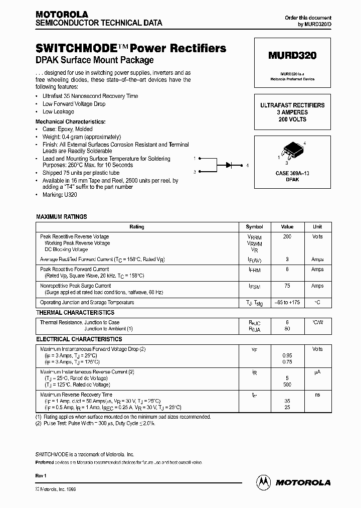 MURD320D_316364.PDF Datasheet