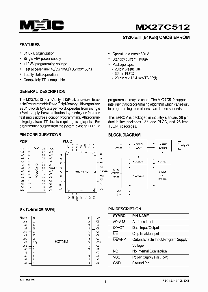 MX27C512_33166.PDF Datasheet
