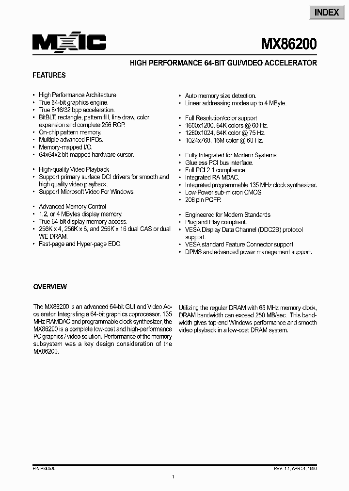 MX86200_307765.PDF Datasheet