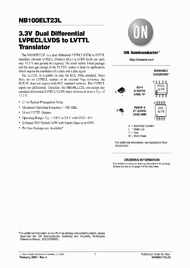 NB100ELT23LDR2_357714.PDF Datasheet