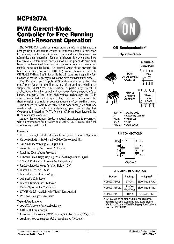 NCP1207A_323064.PDF Datasheet