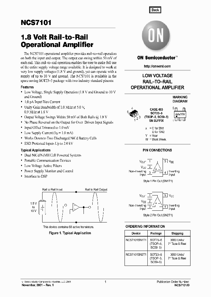 NCS7101_367557.PDF Datasheet