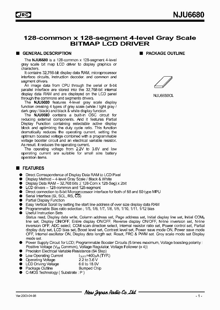 NJU6680_335661.PDF Datasheet
