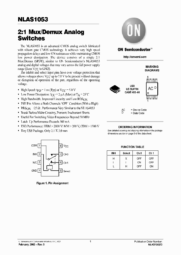 NLAS1053_322907.PDF Datasheet