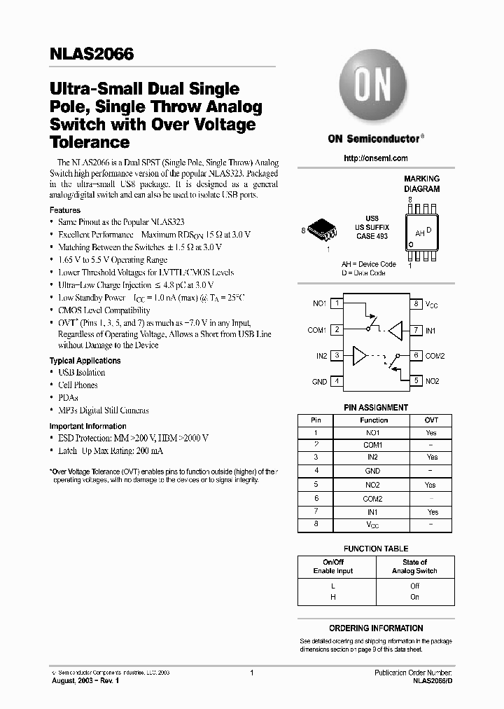 NLAS2066_322699.PDF Datasheet