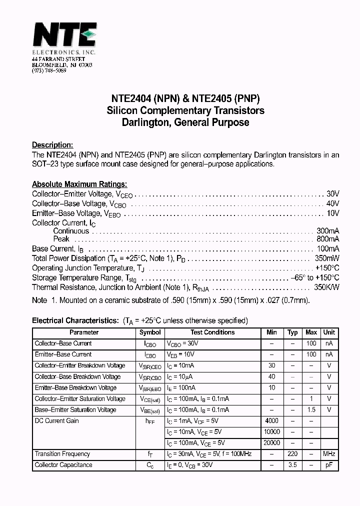 NTE2404N_305481.PDF Datasheet
