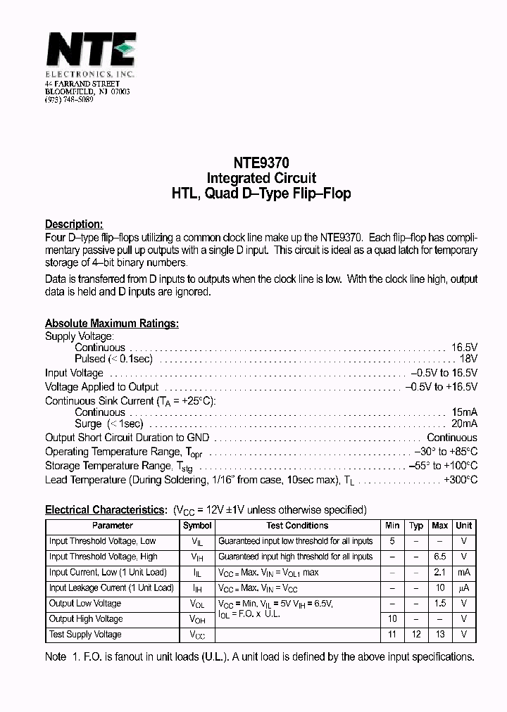 NTE9370_333225.PDF Datasheet