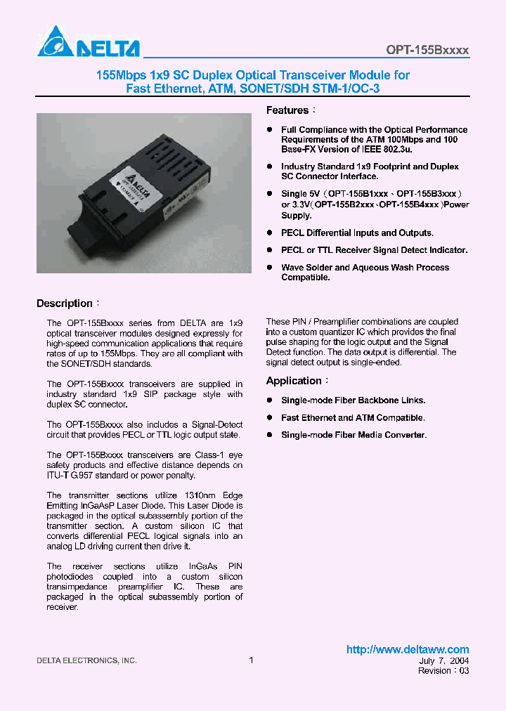 OPT-155B_373193.PDF Datasheet