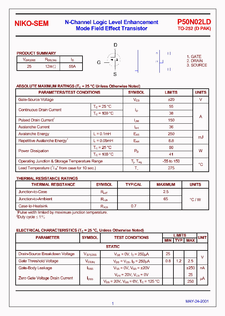 P50N02LD_348680.PDF Datasheet