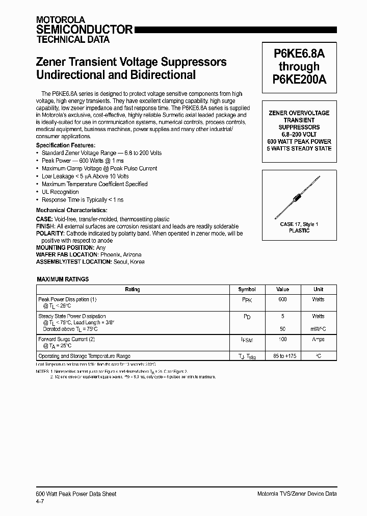 P6KE200A_2677.PDF Datasheet