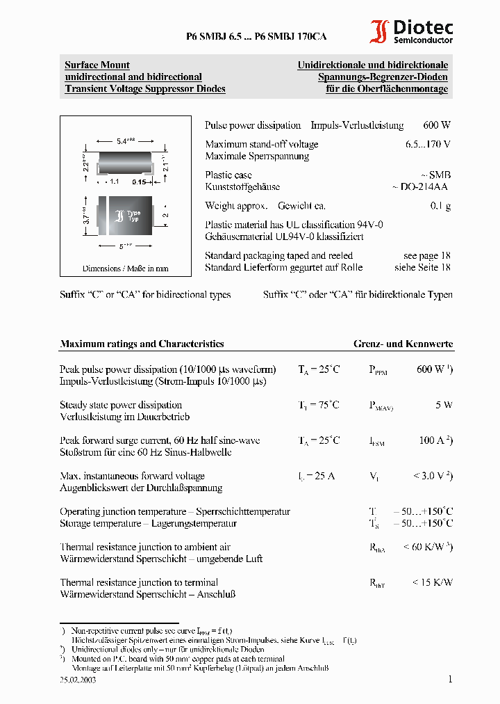 P6SMBJ65_352771.PDF Datasheet