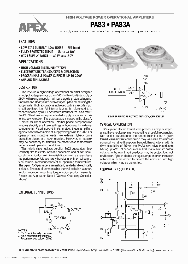 PA83_350367.PDF Datasheet