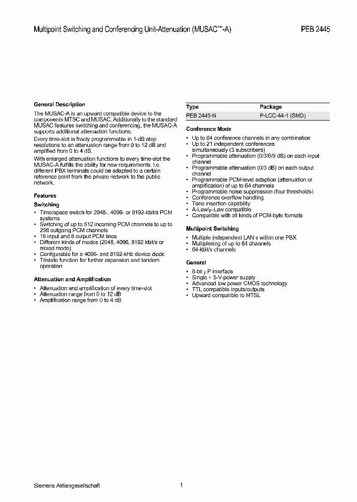 PEB2445_334257.PDF Datasheet