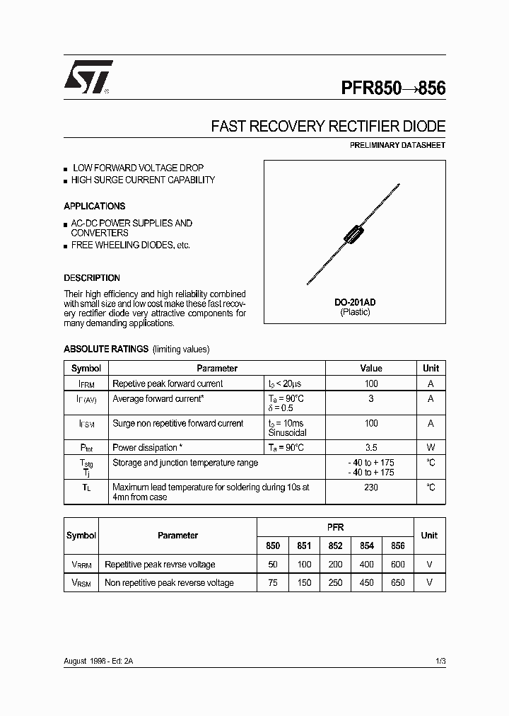 PFR854_224259.PDF Datasheet