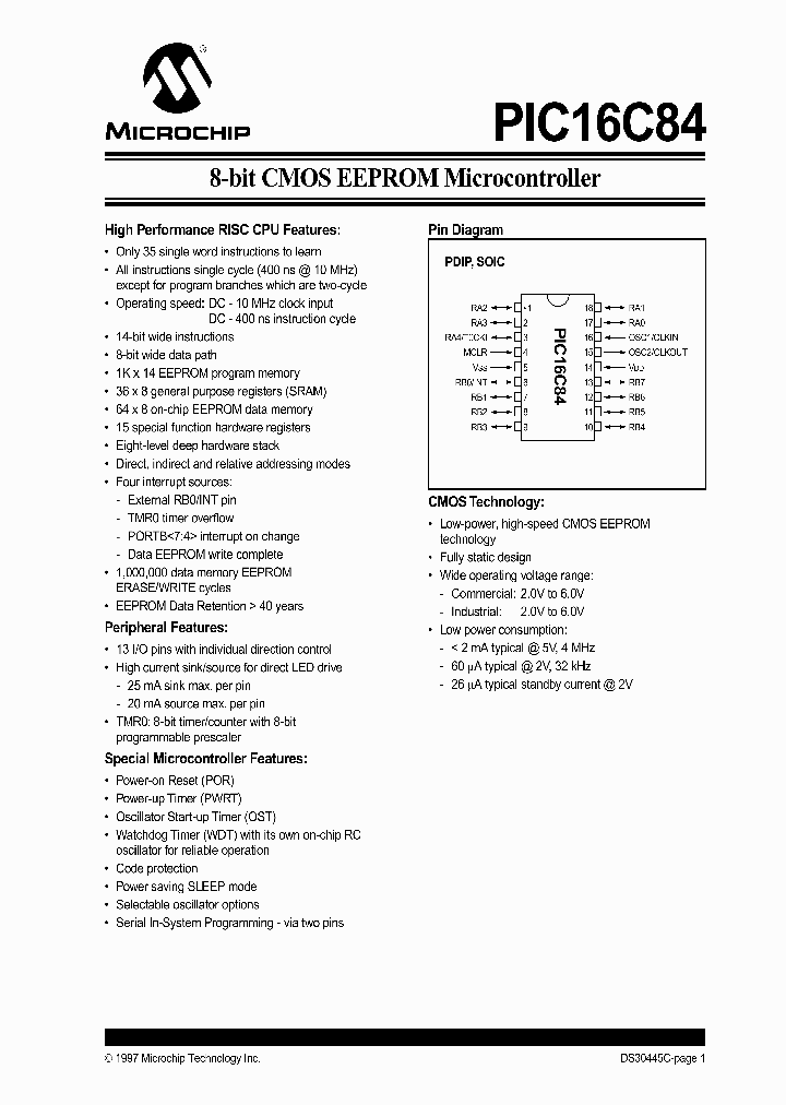 PIC16C84_325232.PDF Datasheet