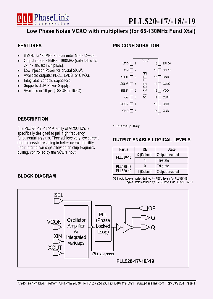 PLL520-17_320397.PDF Datasheet