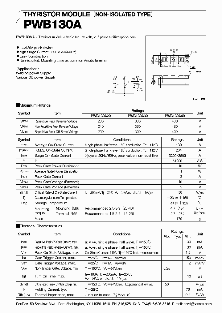 PWB130A40_351611.PDF Datasheet
