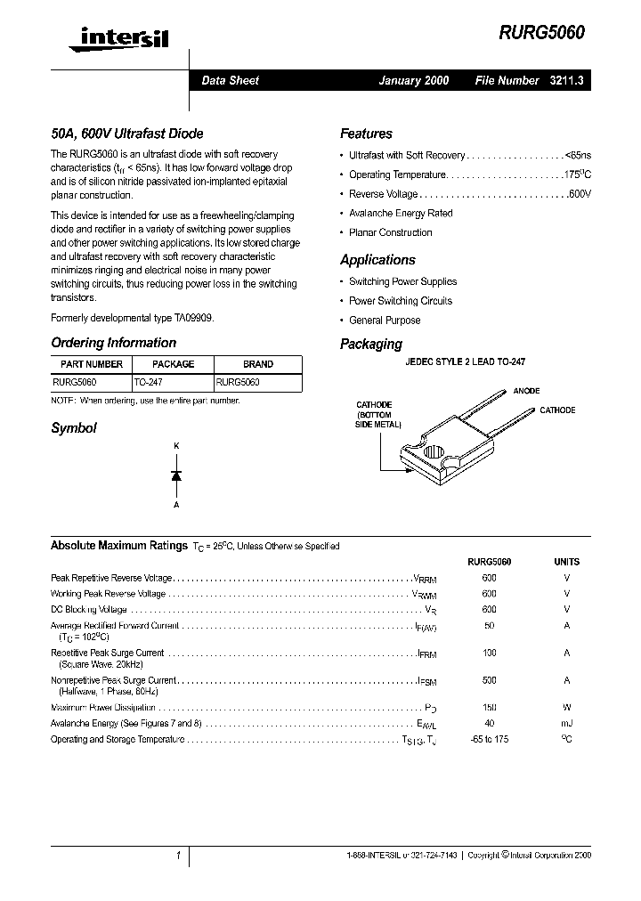 RURG5060_335592.PDF Datasheet