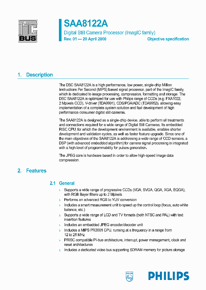 SAA8122A_352080.PDF Datasheet