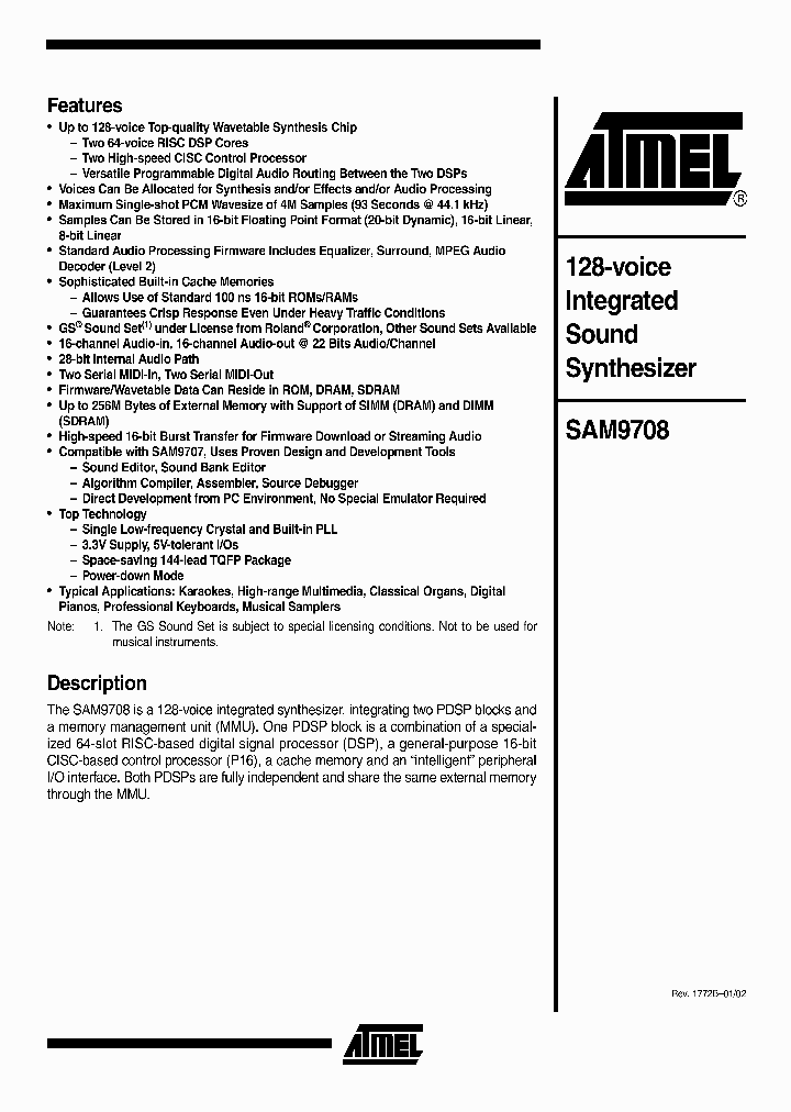 SAM9708NBSP_323918.PDF Datasheet