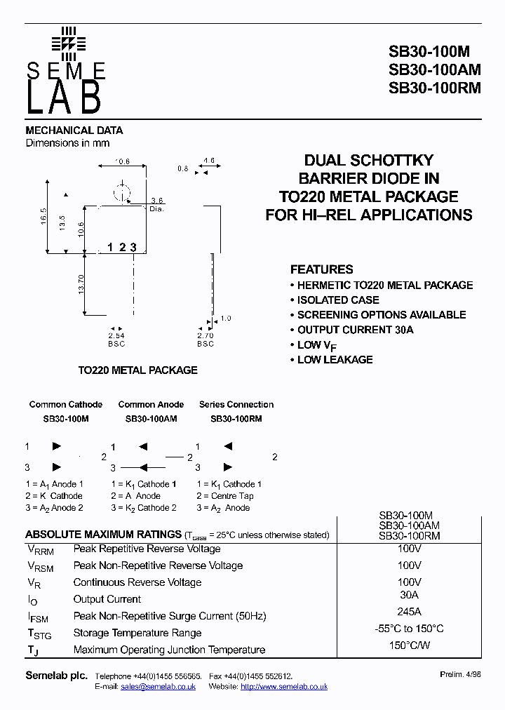 SB30-100RM_380837.PDF Datasheet