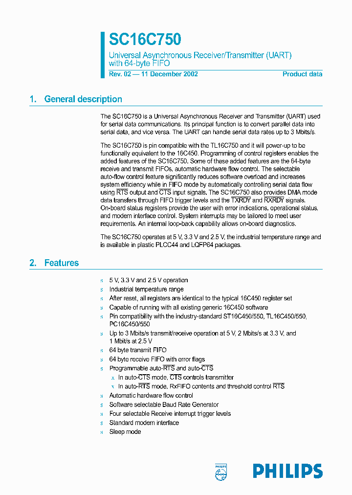 SC16C750_352775.PDF Datasheet