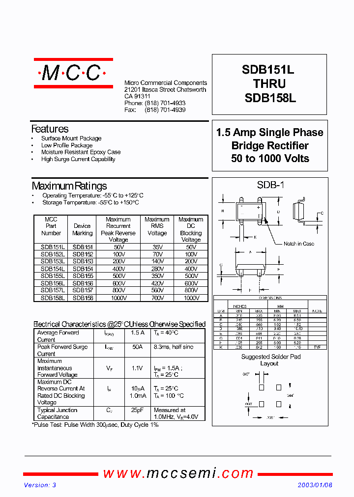 SDB151L_308332.PDF Datasheet
