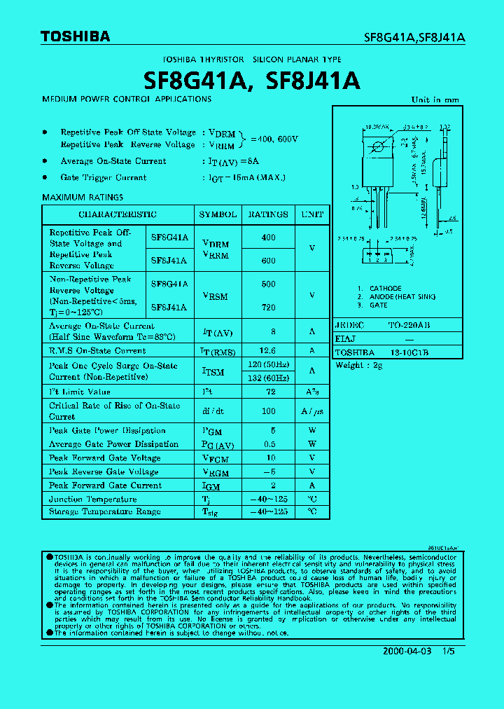 SF8J41A_334762.PDF Datasheet