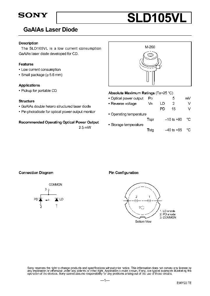 SLD105VL_361026.PDF Datasheet
