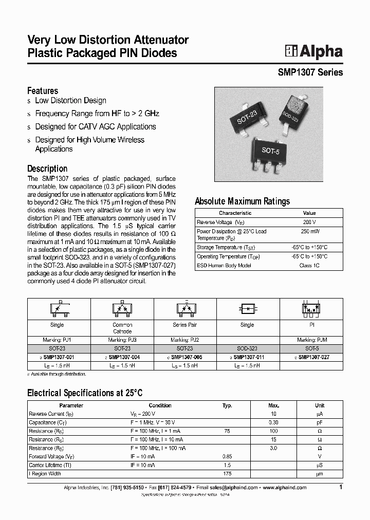 SMP1307-001_132169.PDF Datasheet