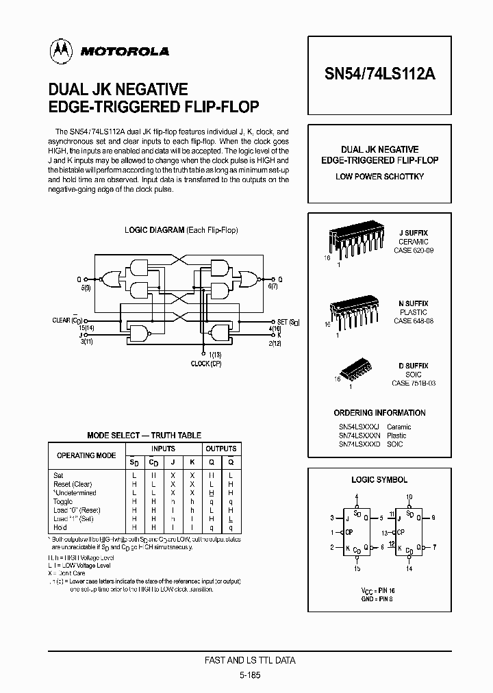 SN74LS112D_310855.PDF Datasheet