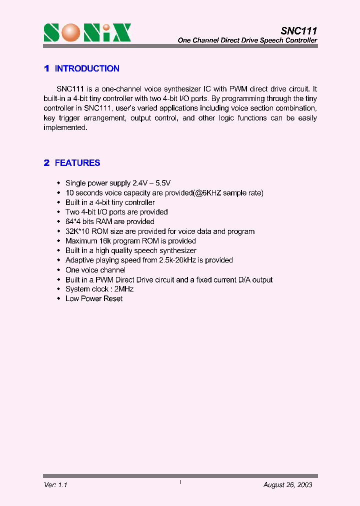 SNC111_331184.PDF Datasheet