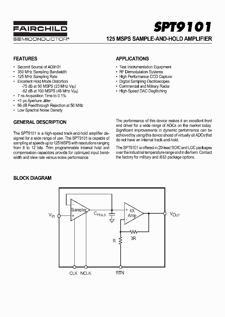 SPT9101_353893.PDF Datasheet