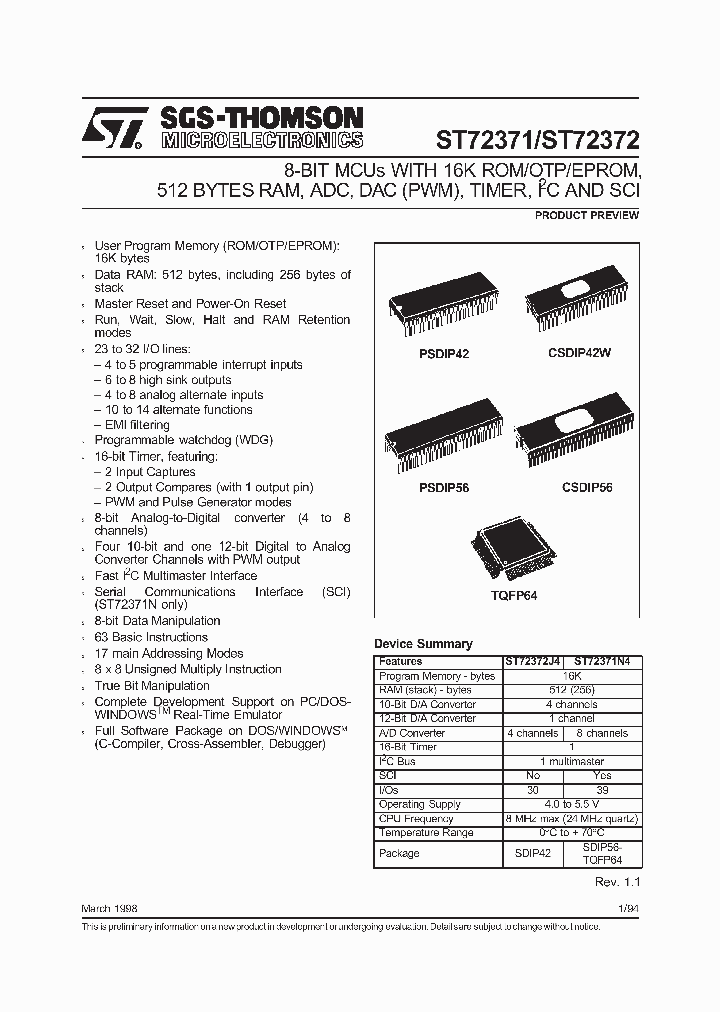 ST72371_359455.PDF Datasheet