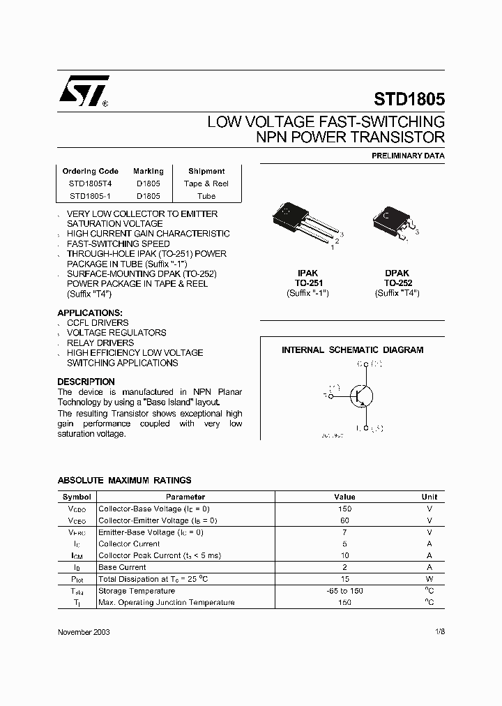 STD1805T4_197212.PDF Datasheet
