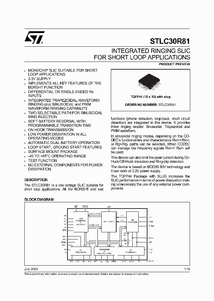 STLC30R81_333643.PDF Datasheet