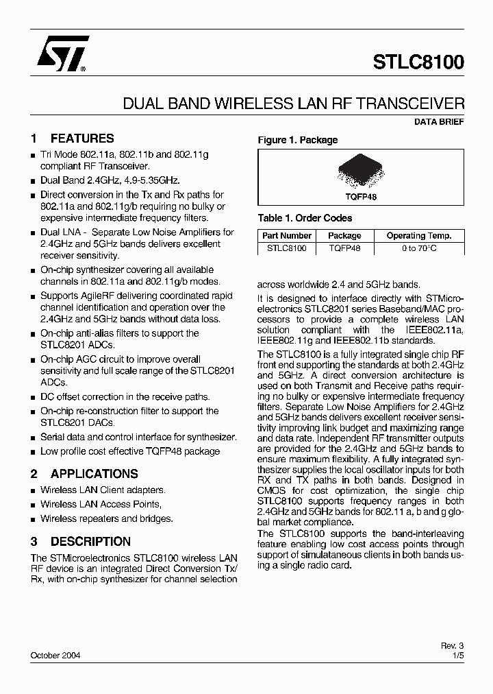 STLC8100_377664.PDF Datasheet