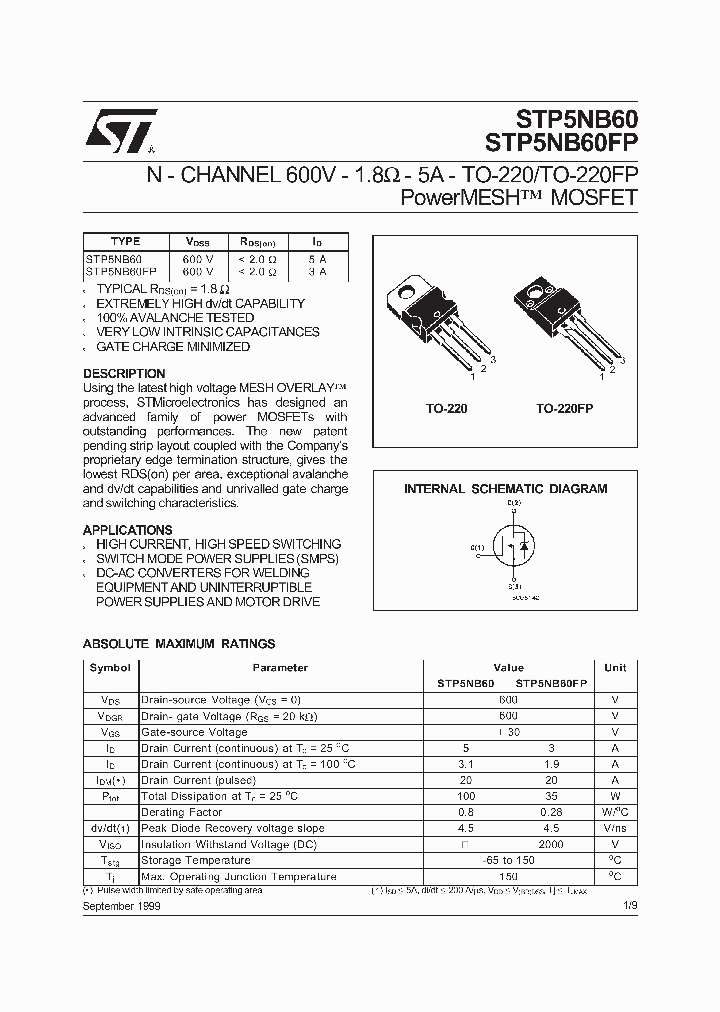 STP5NB60_65064.PDF Datasheet