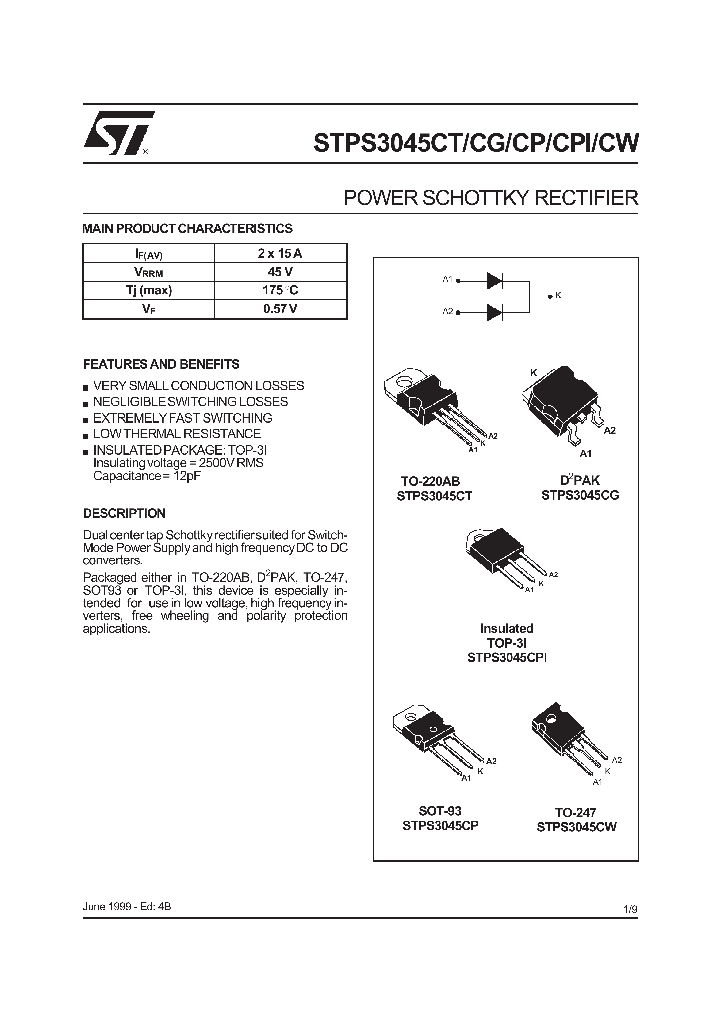 STPS3045CT_184274.PDF Datasheet