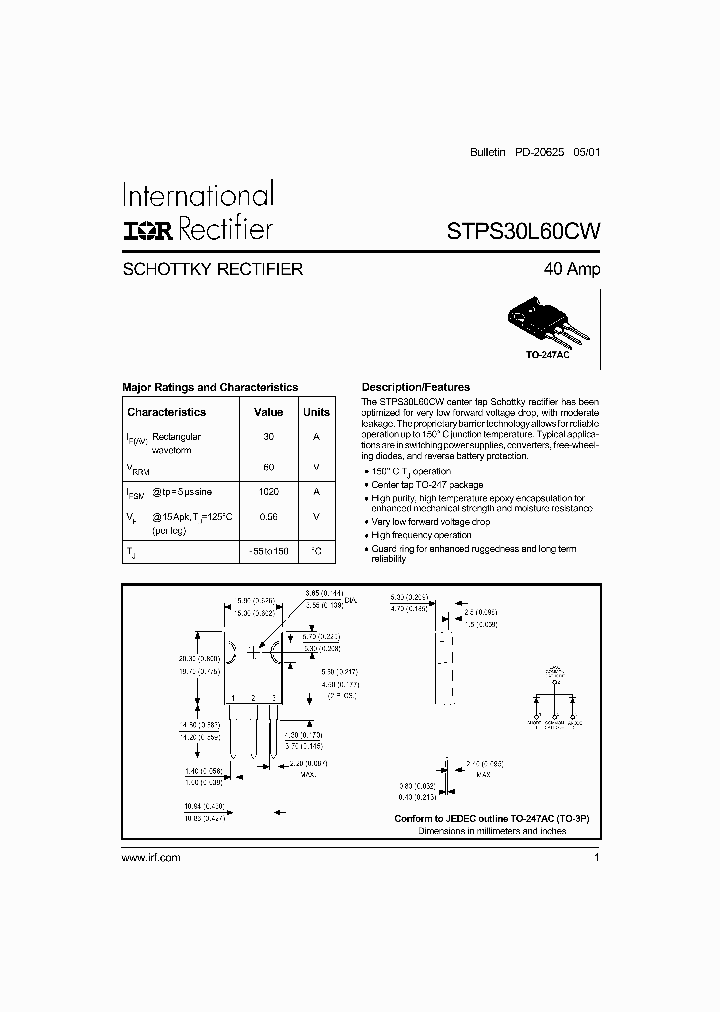 STPS30L60CW_349056.PDF Datasheet